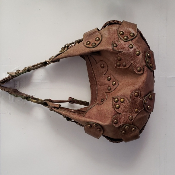Isabella Fiore Vintage Leather Boho Bag - Picture 4 of 9